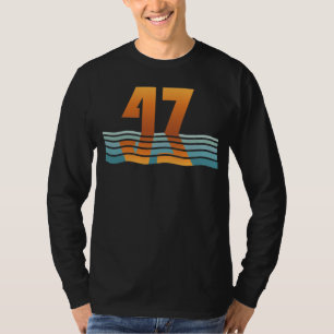 Camiseta masculina Sunset 47 manga longa, Versão 2