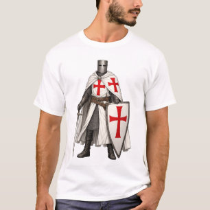 Camiseta masculina Templar Knight Crusader