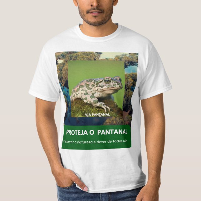 Camiseta Masculina Value Via Pantanal Sapo (Frente)
