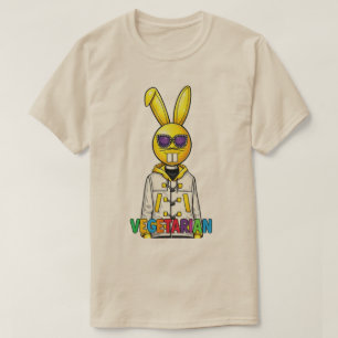 Camiseta masculina vegetariana do DJ Bunny legal