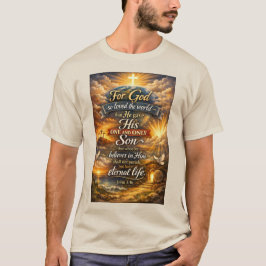 Camiseta Masculina Versículo Bíblico João 3:16
