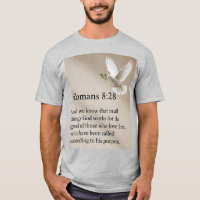 Camiseta Masculina Versículo Bíblico Romanos 8:28
