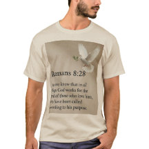 Camiseta Masculina Versículo Bíblico Romanos 8:28