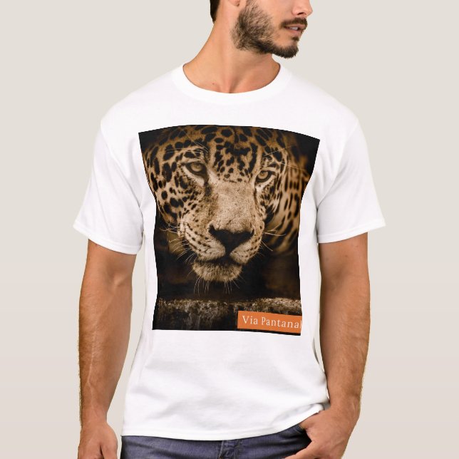 camiseta Masculina Via Pantanal Onça (Frente)