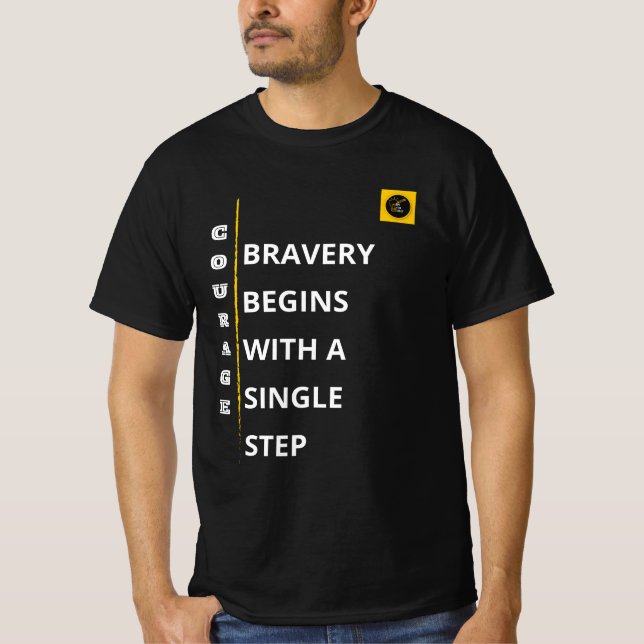Camiseta Masculina - Vibração de Coragem (Frente)