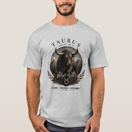 Camiseta Masculina Vintage Touro Zodíaco Touro
