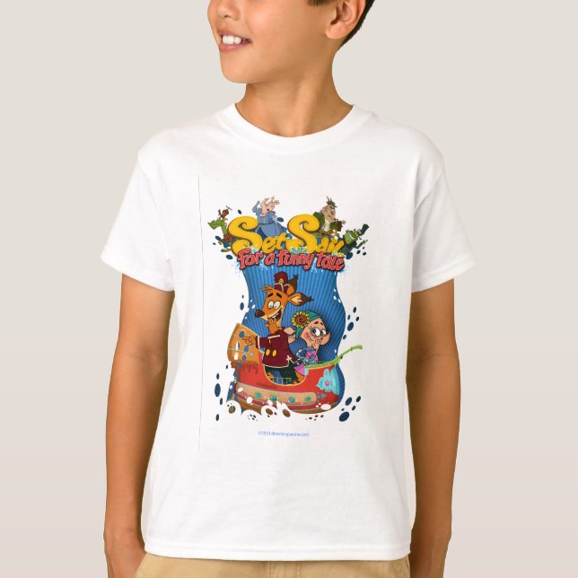 Camiseta Masculina Zarpar para uma História Divert (Frente)