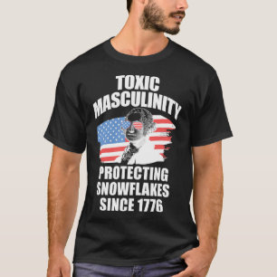 Camiseta Masculinidade Tóxica Republicana Bandeira American