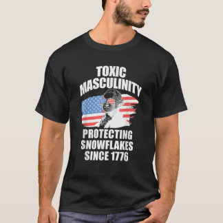 Camiseta Masculinidade Tóxica Republicana Bandeira American