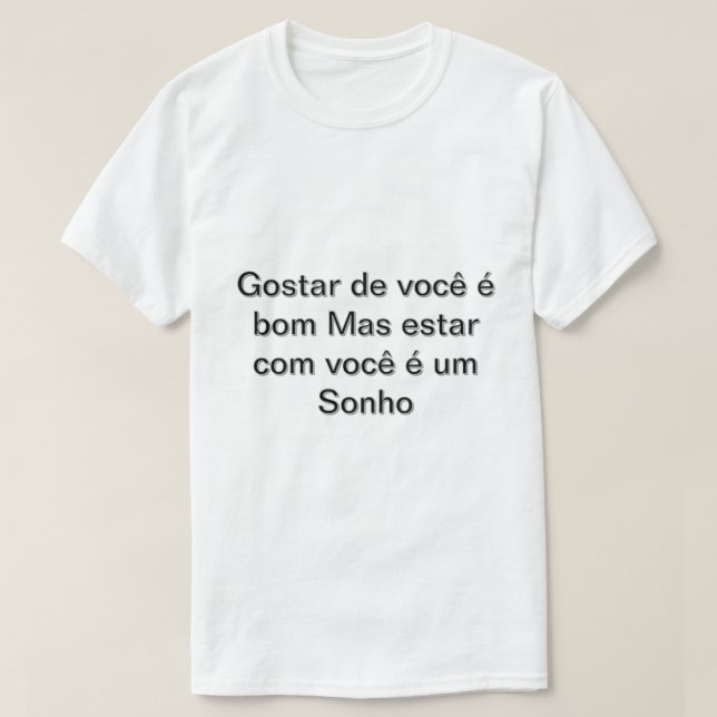 Camiseta Masculino gola canoa simples  (Frente do Design)