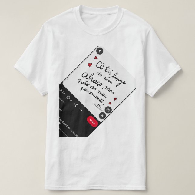 Camiseta Masculino gola canoa simples  (Frente do Design)