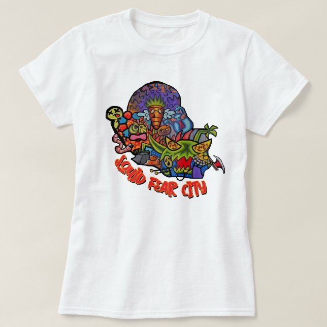 Camiseta Mash do Monstro da Cidade do Medo Lula (Frente do Design)