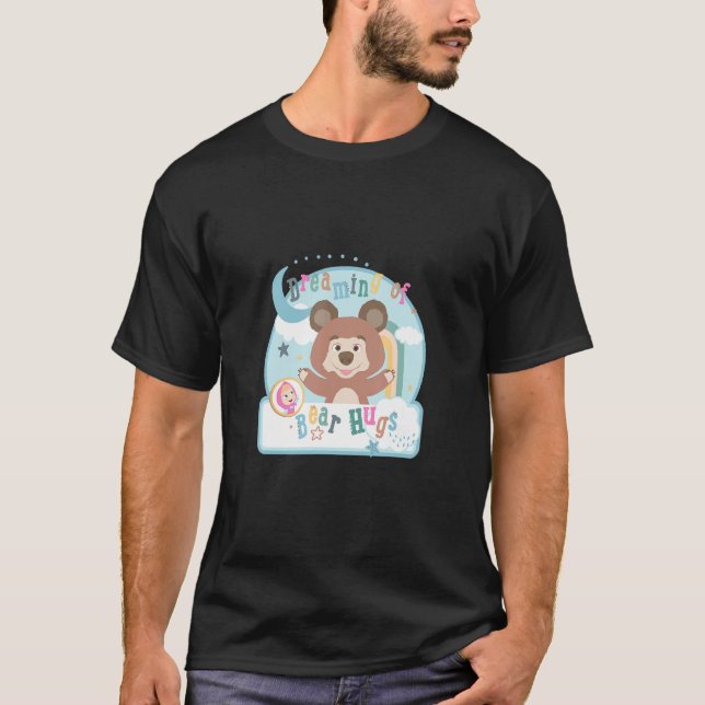Camiseta Masha e o Urso. Bear Hugs (Frente)