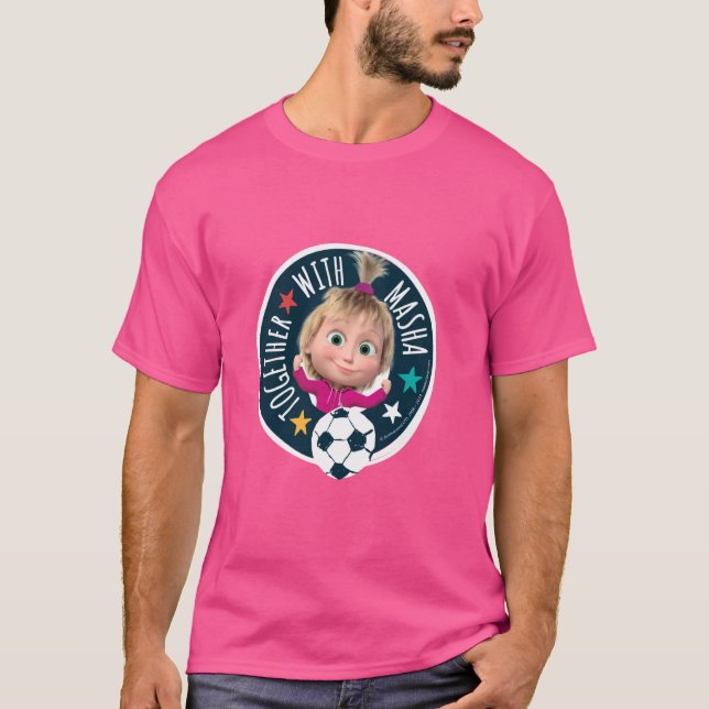 Camiseta Masha e o Urso. Junto com Masha #2 (Frente)