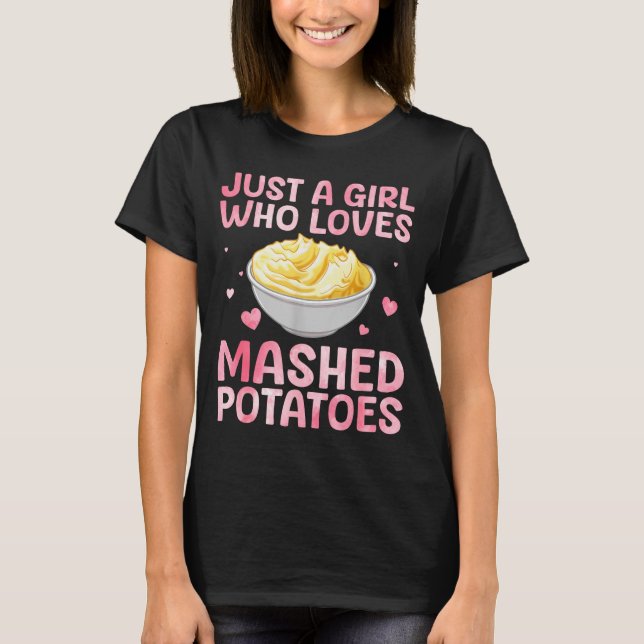 Camiseta Mashed Tato Art For Women Girls Thanksgiving Mashe (Frente)