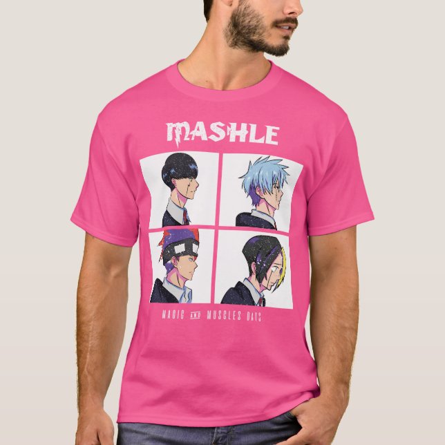 Camiseta Mashle Magic E Muscles Days (Estilo Grunge) (Frente)