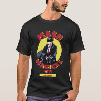 Camiseta MASHLE MÁGICA E MÚSCULOS MASH GINÁSIO MAGICO vinta