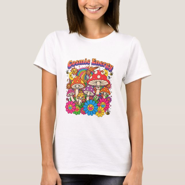 Camiseta MASHROOM COSMIC ENERGY T-Shirt (Frente)
