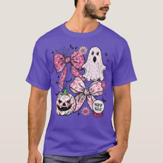 Camiseta Mashup de Halloween Floral Rosa