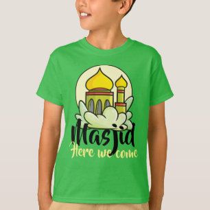 Camiseta Masjid Personalizável Aqui Vemos T-Shirt