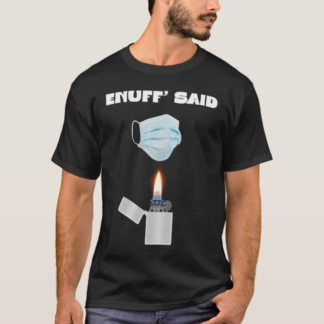 Camiseta Mask Enuff Disse Novidade na Piada (Frente)