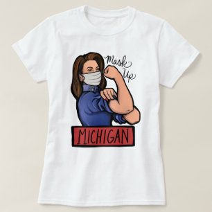 Camiseta Mask Up Michigan Gretchen Whitmer Michigander