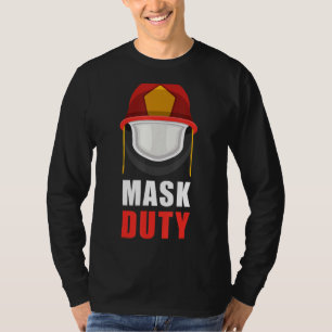 Camiseta Maskepnpflicht Fire Brigade Mask MouthGuard Helmet