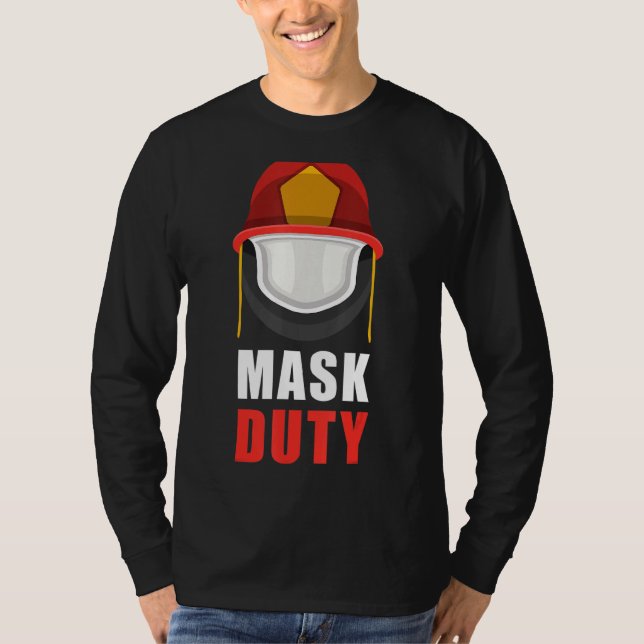 Camiseta Maskepnpflicht Fire Brigade Mask MouthGuard Helmet (Frente)