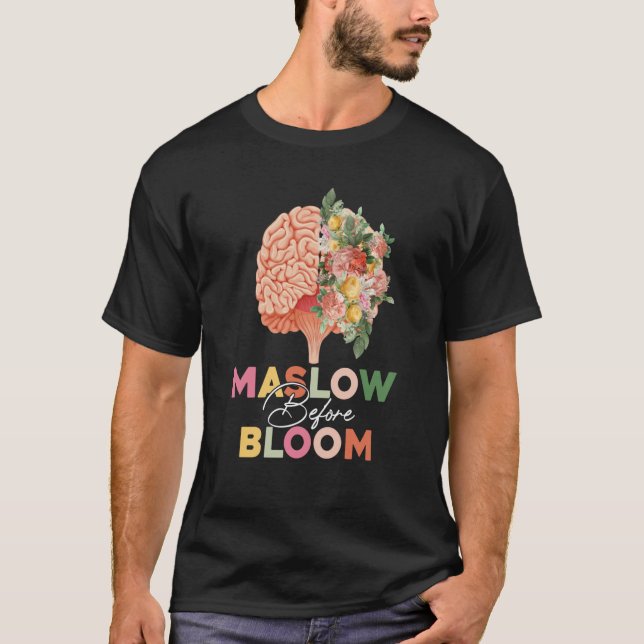 Camiseta Maslow Before Bloom Psychology Basic Human Needs S (Frente)