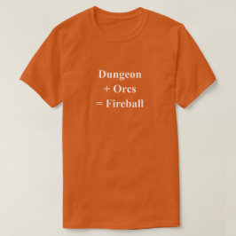 Camiseta Masmorras + Orcs Frase engraçada de RPG com texto