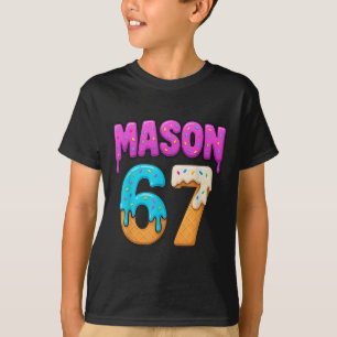 Camiseta Mason 67 Gota de Sorvete Meme Divertido Seis Sete