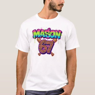 Camiseta Mason 67 Meme Engraçado Seis Sete