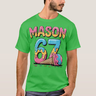Camiseta Mason 67 Sorvete Meme Engraçado Seis Sete