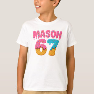 Camiseta Mason 67 Sorvete Meme Engraçado Seis Sete Matizes