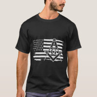 Mason Square _ Compass Masonic US Flag Freemason S