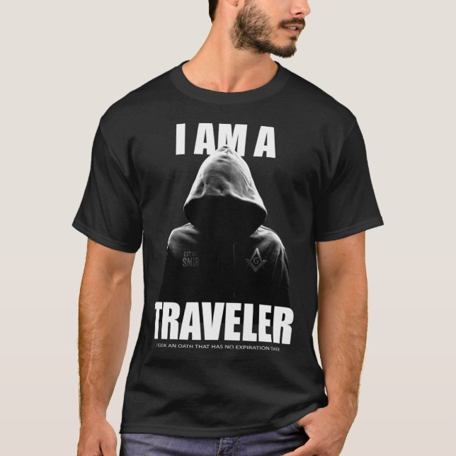 Camiseta Masonic I Am A Traveler SMIB Freemason (Frente)