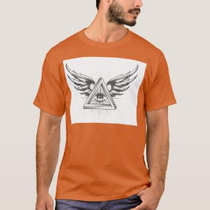 Camiseta Masonic Todos vendo o triângulo dentro de olhos
