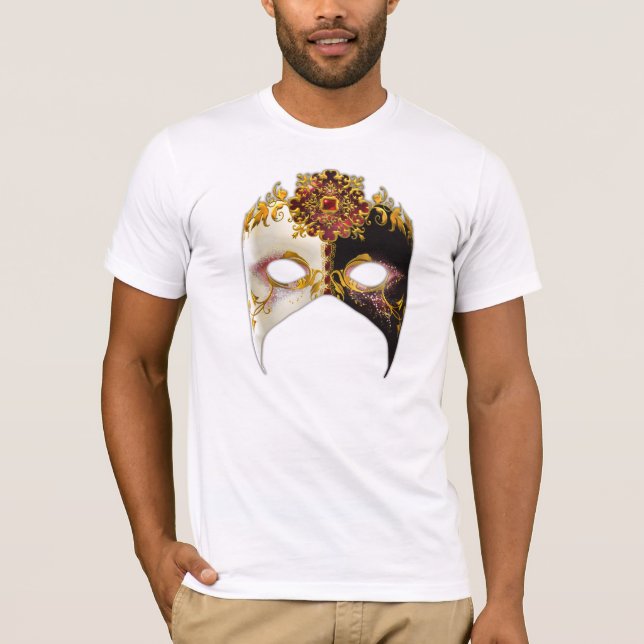 Camiseta Masque veneziano: Ruby Jewel Men (Frente)