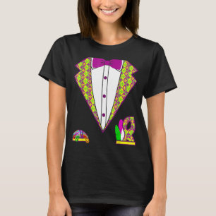 Camiseta Masquera do Carnaval de Tuxedo Costume Mardi Gras