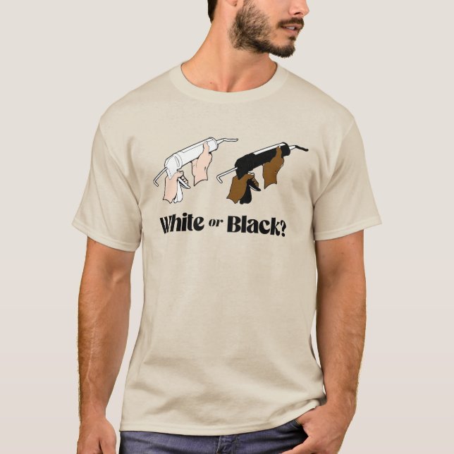 Camiseta Massa de vedação branca ou massa de vedação preta (Frente)
