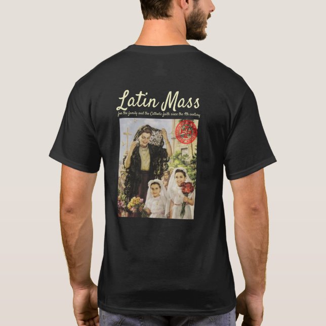 Camiseta Massa latina para a família T-Shirt (Verso)