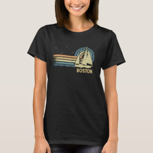 Camiseta Massachusetts Boston Sailing Vintage Sailboat Suma
