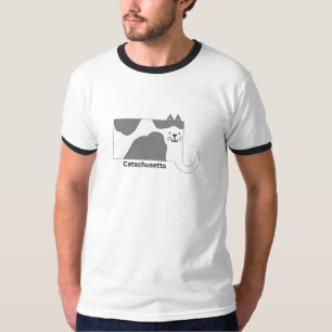 Camiseta Massachusetts CatMassachusetts Ringer T-Shirt