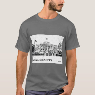 Camiseta Massachusetts Estado EUA