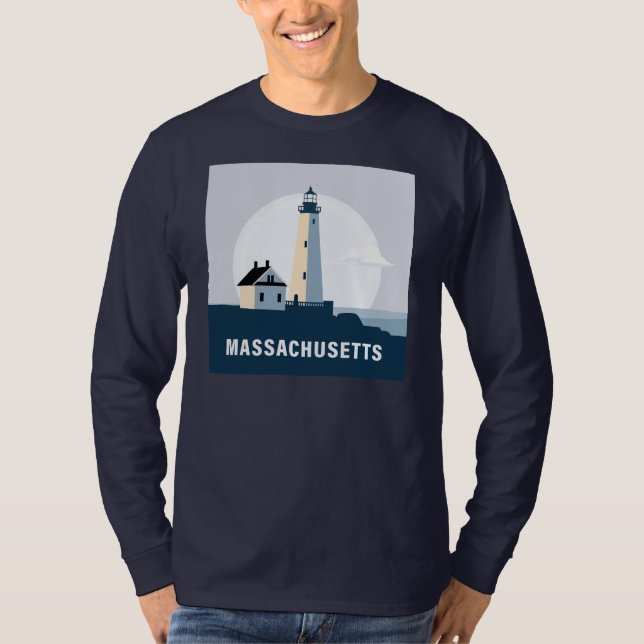 Camiseta Massachusetts, Estados Unidos da América (Frente)