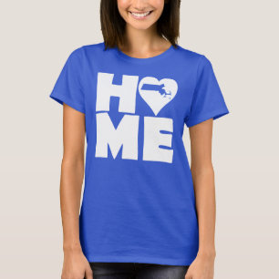 Camiseta Massachusetts Home Heart State Tees