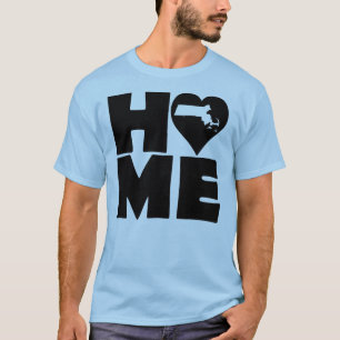 Camiseta Massachusetts Home Heart State Tees