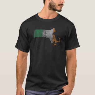 Camiseta Massachusetts Irish Flag Men Wome