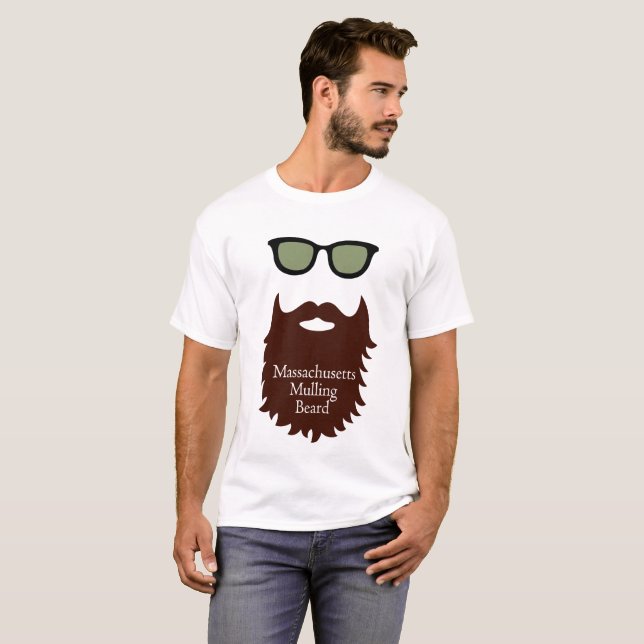 Camiseta Massachusetts Mulling Beard (Frente Completa)