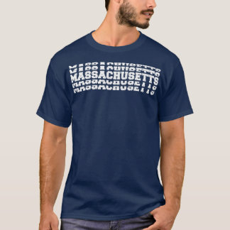 Camiseta Massachusetts Stacked Vintage